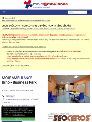 mojeambulance.cz/prakticky-lekar-brno-business-park tablet Vista previa