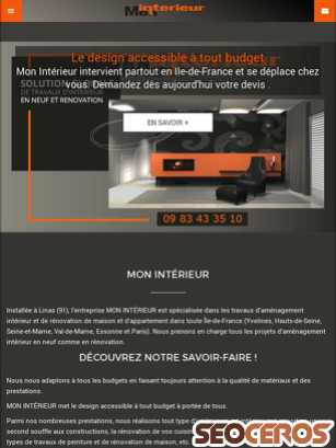 mon-interieur-paris.fr tablet preview
