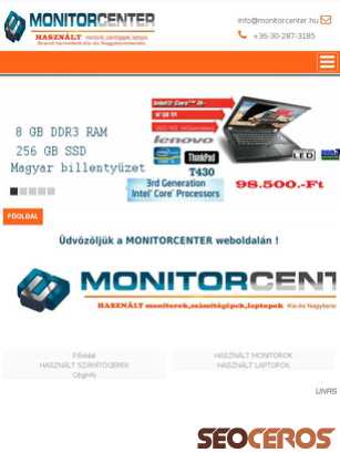 monitorcenter.hu tablet preview