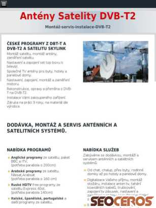montaz-anteny.cz tablet vista previa