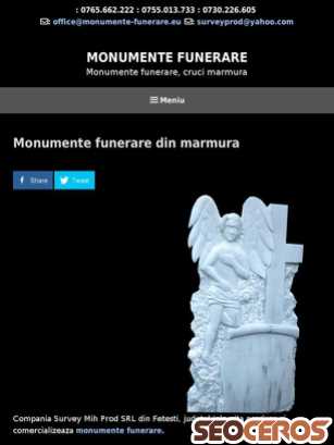 monumente-funerare.eu tablet preview