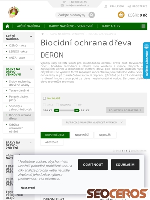 moraviafinish.cz/biocidni-ochrana-dreva tablet prikaz slike