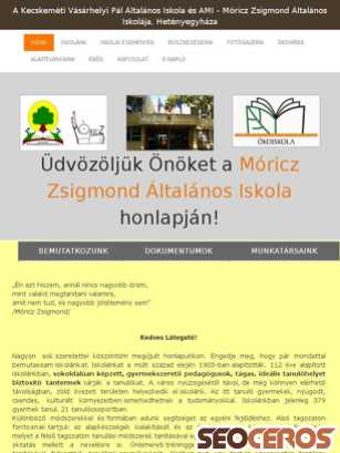 moriczamk.hu tablet förhandsvisning