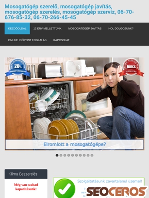 mosogatogepszerviz.net tablet előnézeti kép