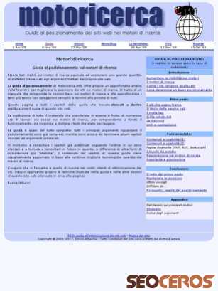 motoricerca.info/guida.phtml tablet előnézeti kép