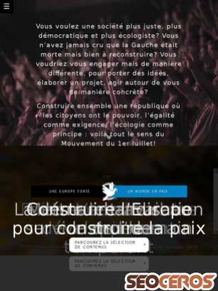 mouvementdupremierjuillet.fr tablet obraz podglądowy