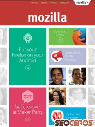 mozilla.org tablet vista previa