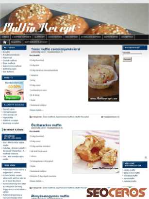 muffinrecept.com tablet előnézeti kép