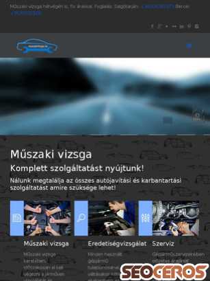 muszakivizsga.hu tablet preview