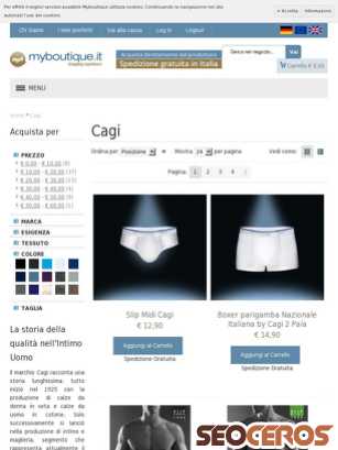 cagimaglierie.it tablet Vista previa