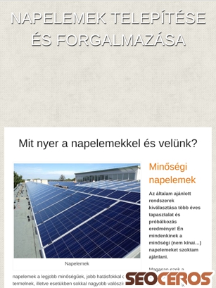 napelemek.org tablet náhled obrázku