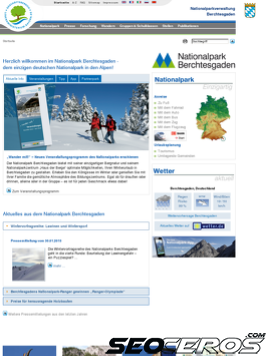 nationalpark-berchtesgaden.de tablet förhandsvisning