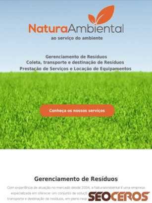 naturaambiental.com.br tablet náhľad obrázku
