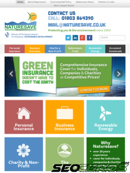 naturesave.co.uk tablet förhandsvisning