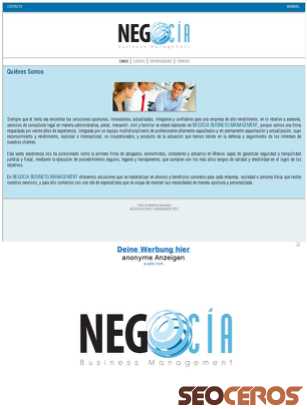 negociabm.com tablet Vista previa