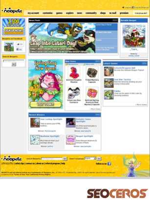 neopets.com tablet preview