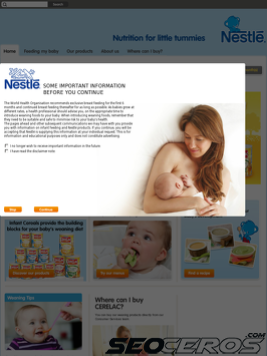 nestlebaby.co.uk tablet vista previa