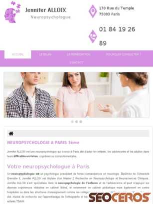 neuropsychologue-alloix.fr tablet preview