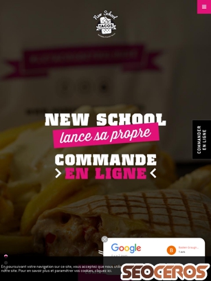newschooltacos.fr tablet preview