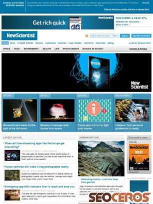 newscientist.com tablet Vista previa