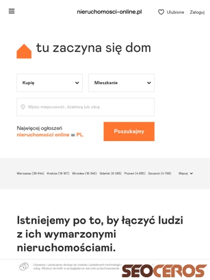 nieruchomosci-online.pl tablet förhandsvisning