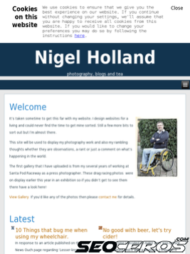 nigelholland.co.uk tablet anteprima