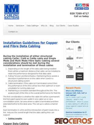nmcabling.co.uk/copper-and-fibre-data-cabling-installation-guidelines tablet Vorschau