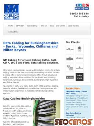 nmcabling.co.uk/data-cabling-buckinghamshire tablet preview