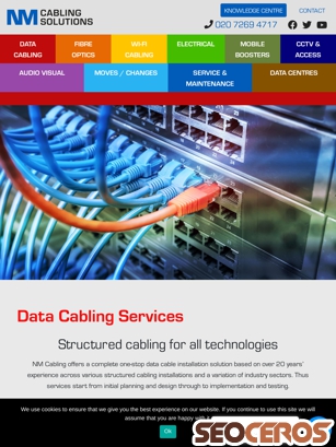 nmcabling.co.uk/services/data-cabling-london tablet preview