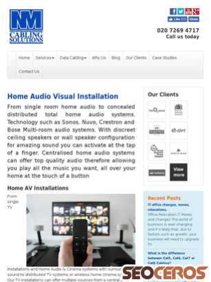 nmcabling.co.uk/services/residential-audio-visual-systems-and-home-automation tablet 미리보기