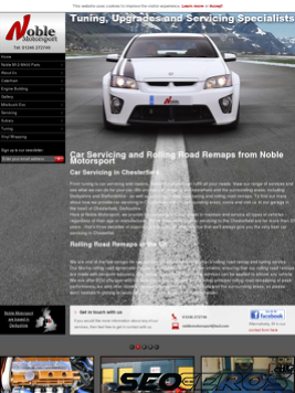 noblemotorsport.co.uk tablet preview