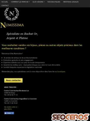 numissima.com tablet previzualizare