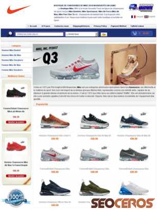 officielnikes.fr tablet preview