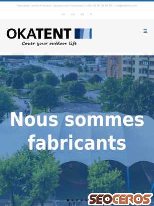 okatent.com/fr tablet obraz podglądowy