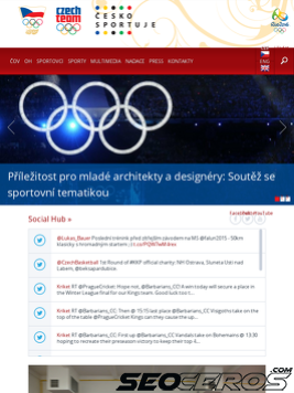 olympic.cz tablet preview