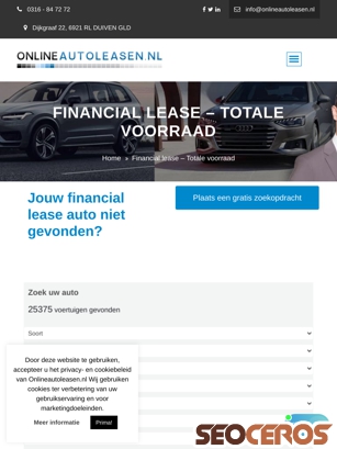 onlineautoleasen.nl/financial-lease-totale-voorraad tablet preview