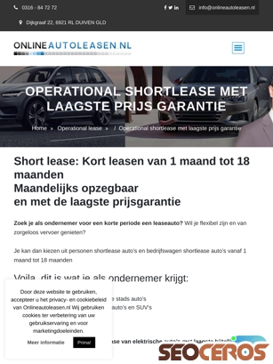onlineautoleasen.nl/operational-lease/short-lease tablet obraz podglądowy