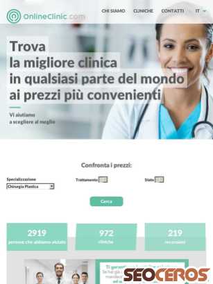 onlineclinic.com/it tablet anteprima