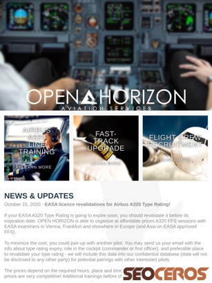 open-horizon-aviation.com tablet Vorschau