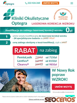 optegra.com.pl tablet preview