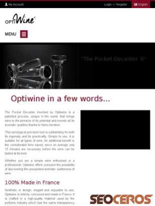 optiwine.fr tablet preview
