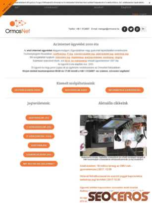 ormosnet.hu tablet előnézeti kép