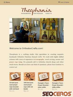 orthodoxcrafts.com tablet preview