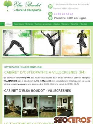 osteo-villecresnes.fr tablet vista previa