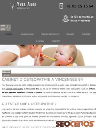 osteopathe-auge.fr tablet prikaz slike