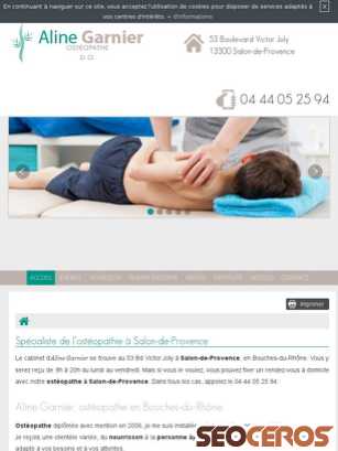 osteopathe-garnier.fr tablet preview