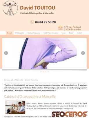 osteopathe-marseille-touitou.fr tablet vista previa