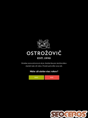 ostrozovic.sk tablet förhandsvisning