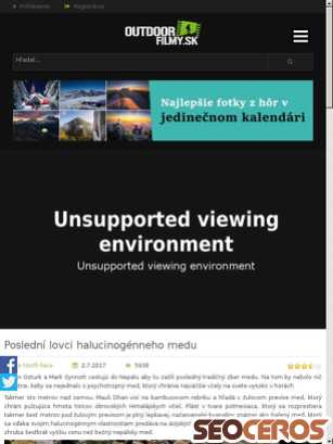 outdoorfilmy.sk/filmy/posledni-lovci-medu tablet vista previa