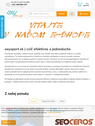 oxysport.sk tablet förhandsvisning